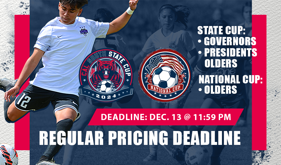 State & National Cup Olders Pricing Deadline Is Wednesday, Dec. 13th
