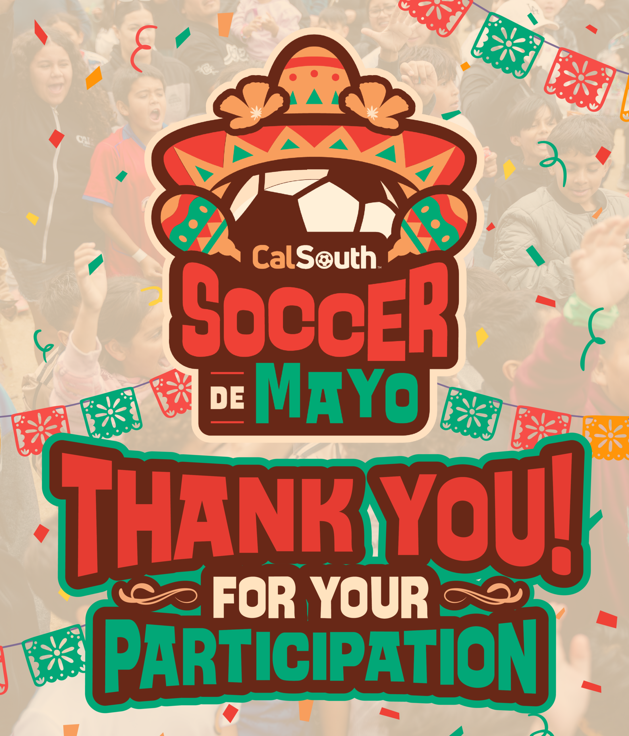 Soccer de Mayo 2026 Thank You For Participating